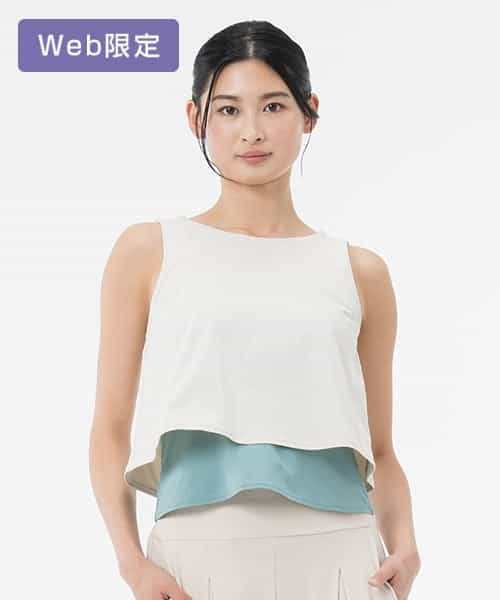 【SUKALA】バイカラーフレアタンクトップ