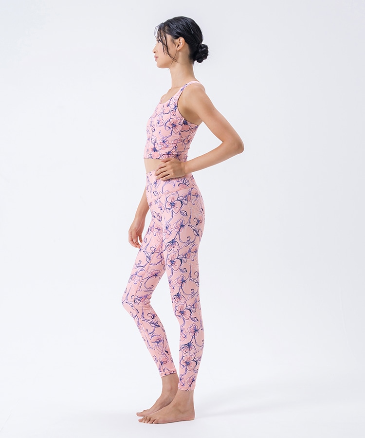 SUKALA】ラインフラワープリントブラトップ(S): ヨガウェアLAVA公式