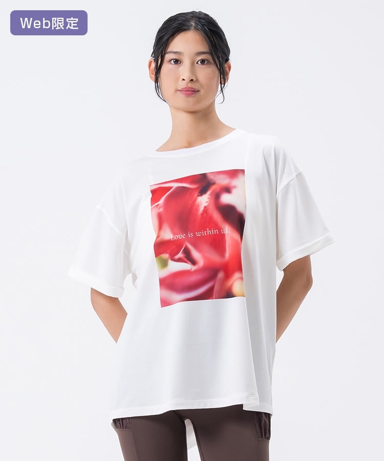 SUKALA】SUKALA×花盛友里コラボTee(Fサイズ Pink flower): ヨガウェア