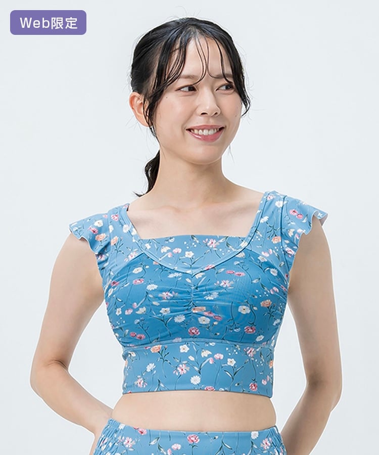 SUKALA ヨガウェア ブラトップ スモークブルー SUKALA】Birth Flowerグレースブラトップ(S・M・Lサイズ スモーク