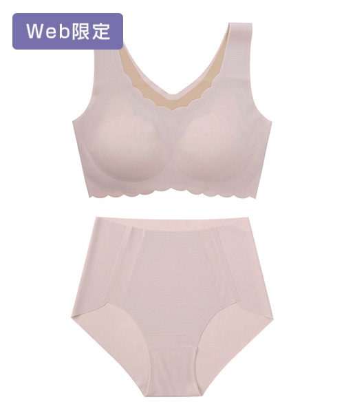 【SUKALA HOME】リラックスフィルセラシームレスブラ&ショーツ