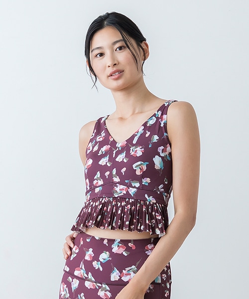 【SUKALA】ローズプリントブラトップ