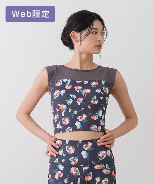 【SUKALA】ローズプリントグレースショートトップス