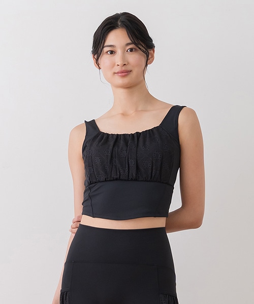 【SUKALA】フラワーレースブラトップ