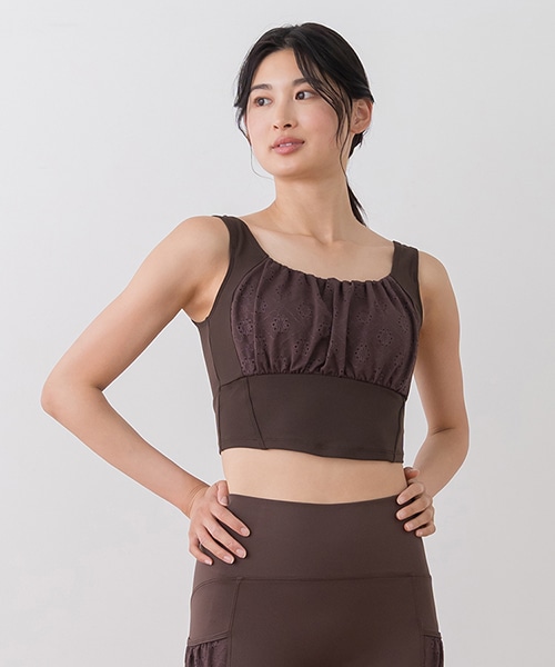 【SUKALA】フラワーレースブラトップ