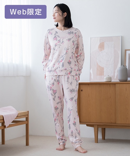【SUKALA HOME】リラックスフィルセラカーマフラワーパジャマ