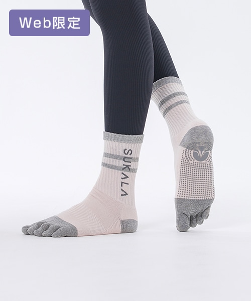 SUKALA】コンフォートラインピラティスソックス(S-Mサイズ アイボリー