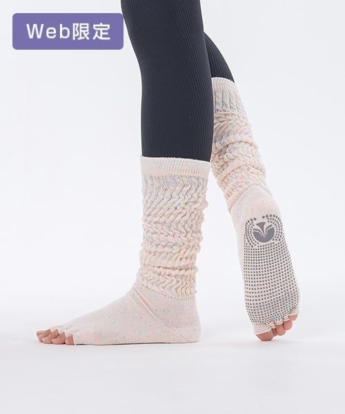 【SUKALA】ネップラインピラティスソックス