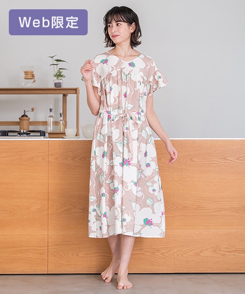 【SUKALA HOME】cadeauフラワーワンピース