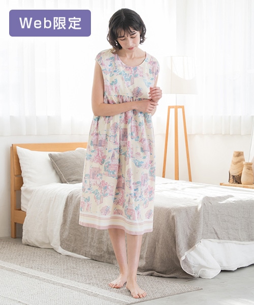 【SUKALA HOME】リラックスフィルセラmaisonパネルプリントワンピース