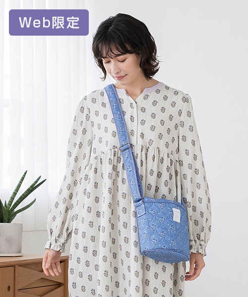 【SUKALA HOME】フルーレットプリントキルティングポシェット