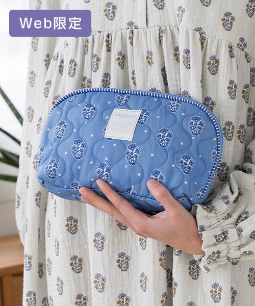 【SUKALA HOME】フルーレットプリントキルティングポーチ