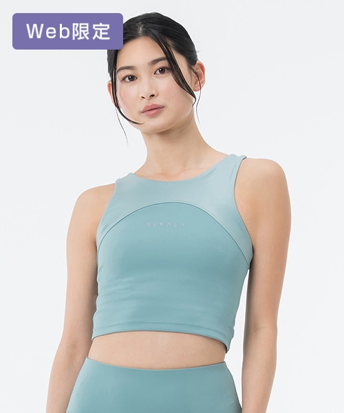 【SUKALA】シマープリントショートタンクトップ