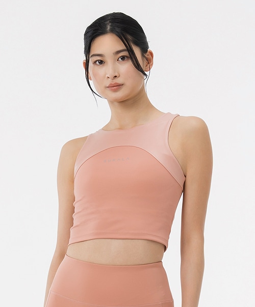 【SUKALA】シマープリントショートタンクトップ