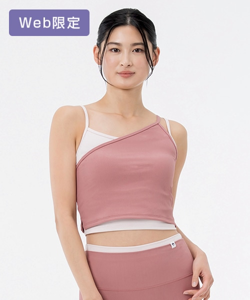 【SUKALA】リブコンビアシンメトリートップス