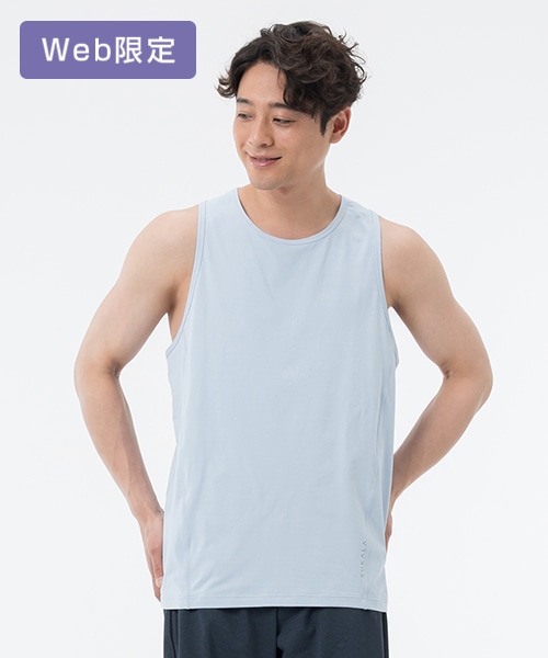 【SUKALA】メンズエアリーフロータンクトップ