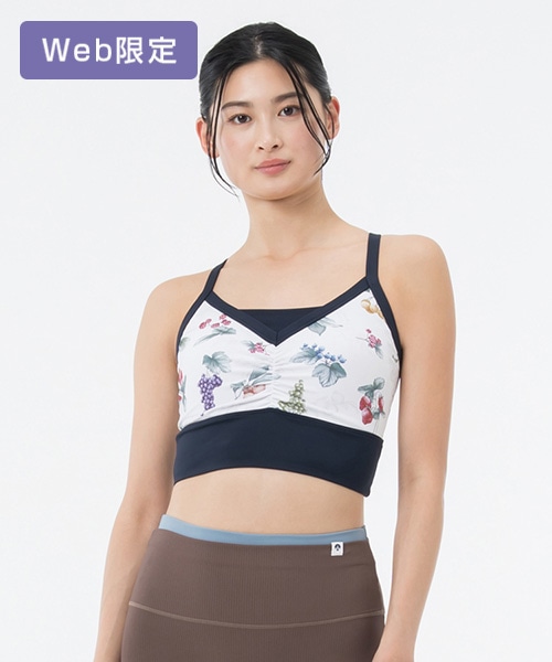 【SUKALA】フルーツプリントクロスブラトップ