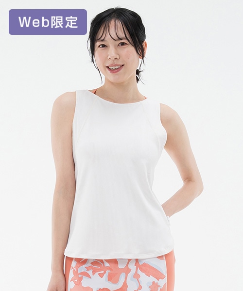 SUKALA】カップ付きバックベントTee(Lサイズ コーラルピンク