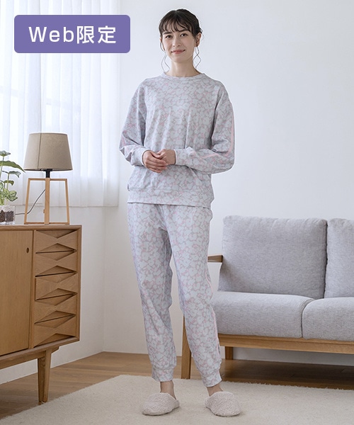 【SUKALA HOME】リラックスフィルセラグレイススムースフラワープリントパジャマ