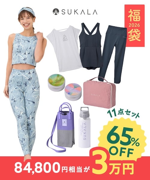 【2026福袋】SUKALA リボンフラワープリント/スモークグリーン