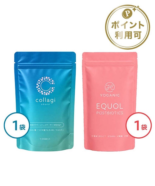 コラエイジ サプリメント＆エクオール乳酸菌サプリメントセット
