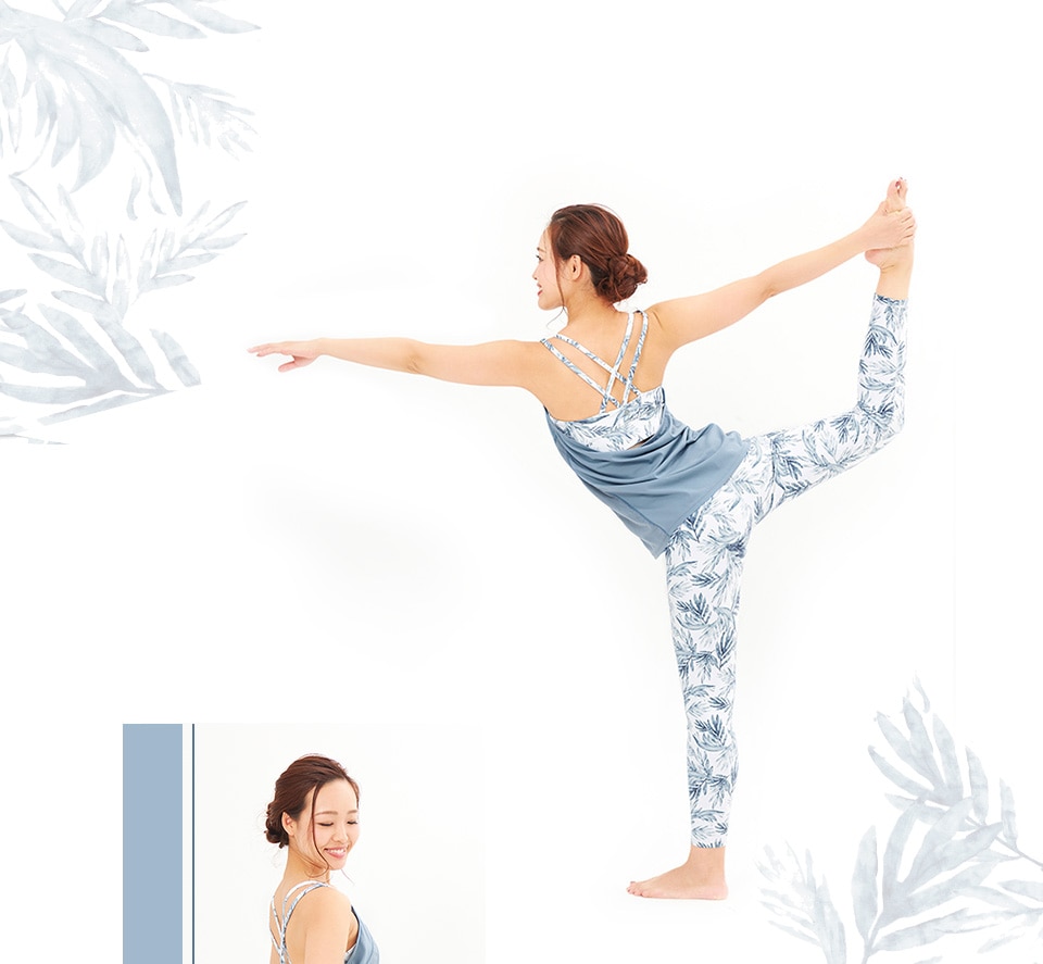 Layered Camisole×Print Leggings