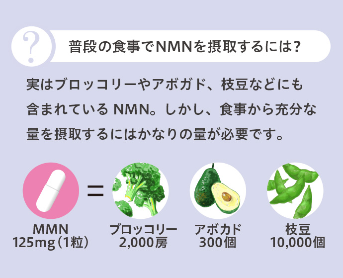 普段の食事でNMNを摂取するには？