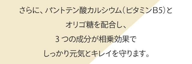 さらに、パントテン酸カルシウム