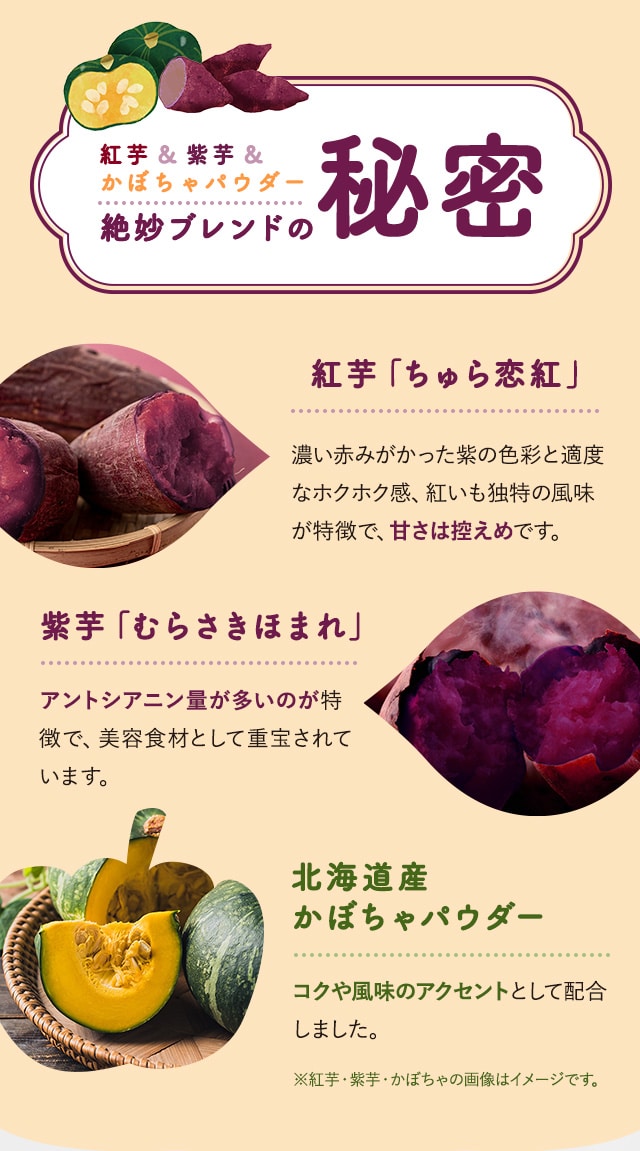 食べすぎた翌日にヨギーニフード100　紅芋　lava