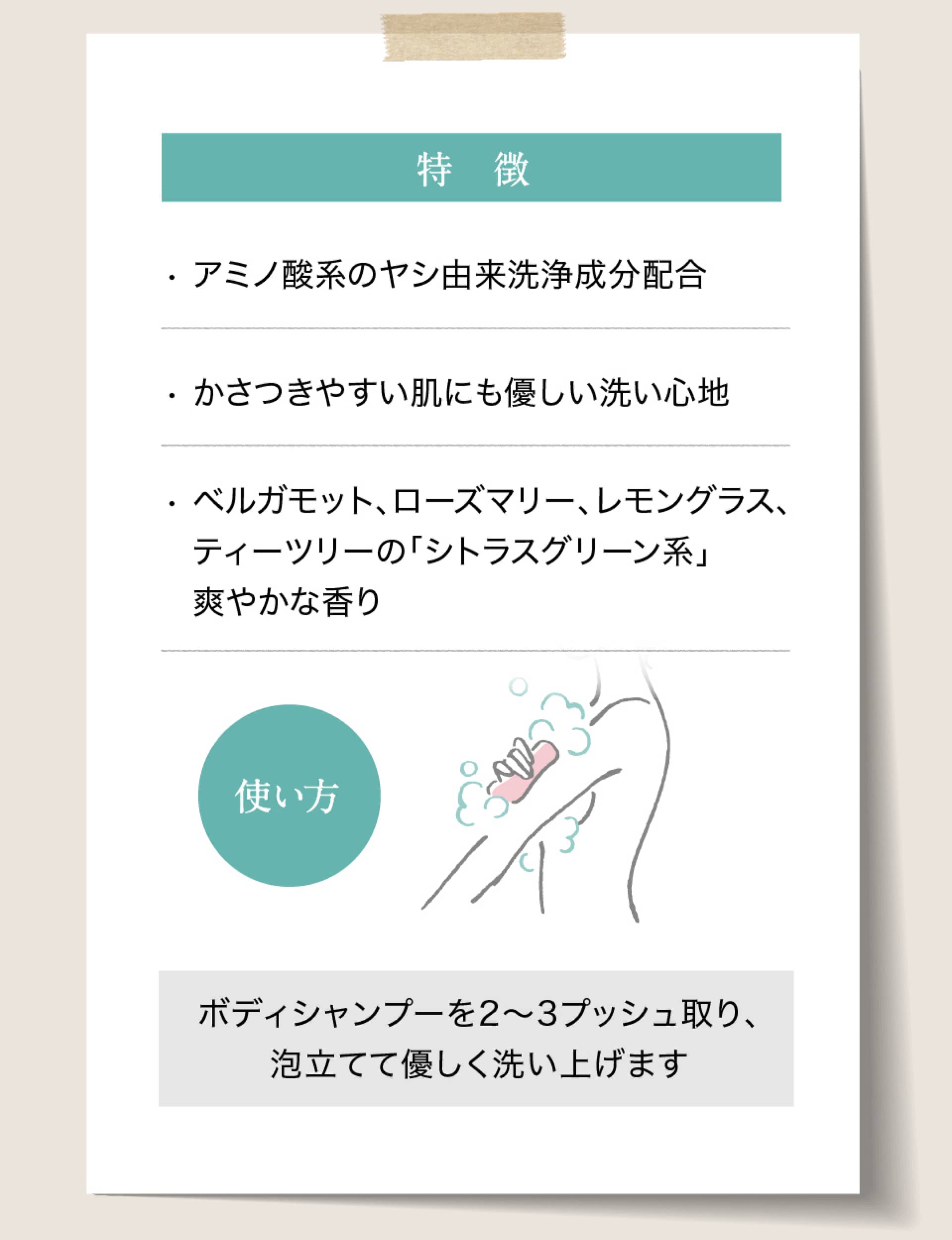 特徴　使い方