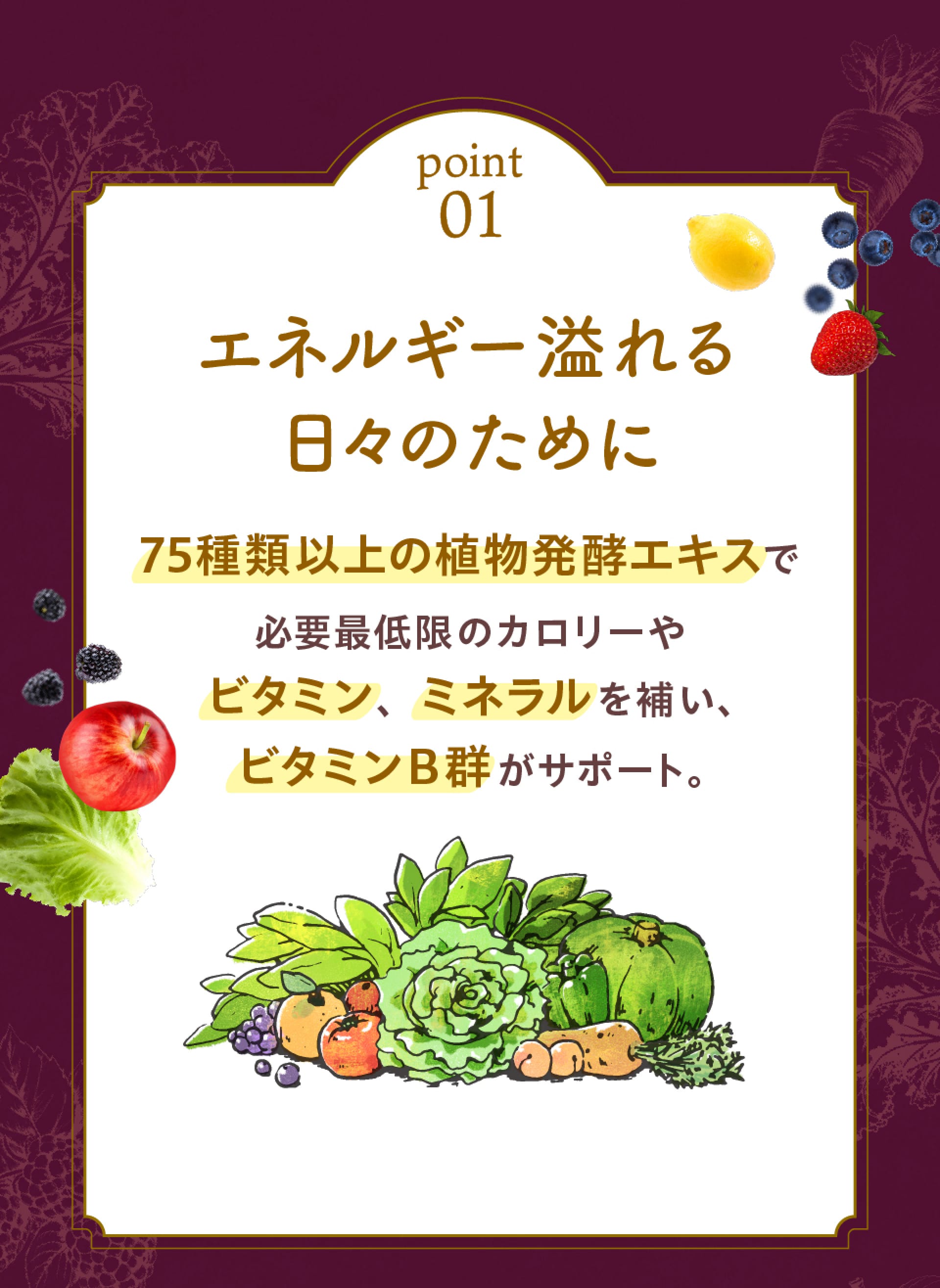 point1エネルギー溢れる日々のために