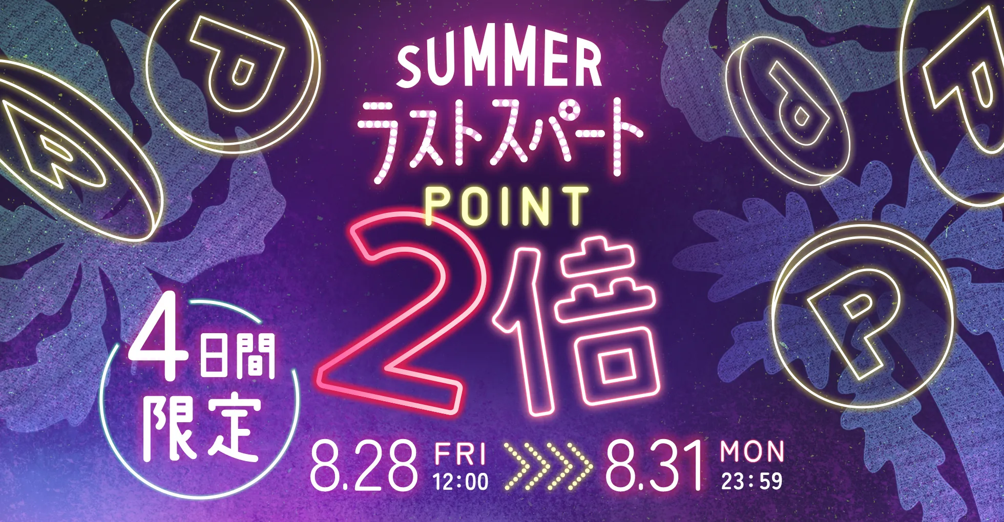 週末限定ポイント2倍